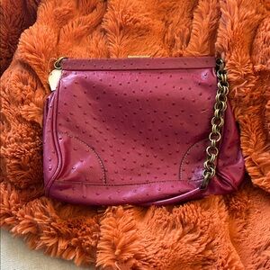 Worthington Fuchsia Shoulder Bag with Gold Chain